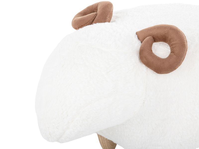 Pufa zwierzak biała LAMB zdjęcie 6
