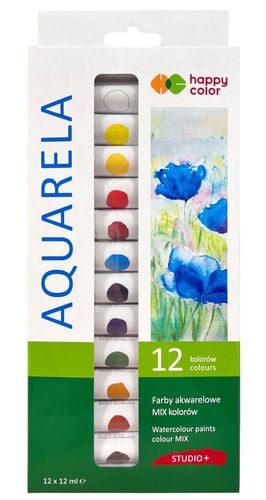 Farba Akwarelowa Studio,12 Kolorów X 12 Ml 3232 na Arena.pl