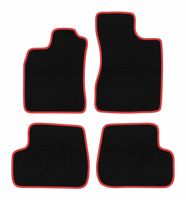 Dywaniki welurowe CARLUX-RED do Renault Twingo I 1993-2006, czarne