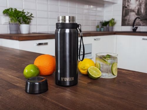 BIDON TERMOS BUTELKA KUBEK TERMICZNY Z UCHWYTEM NA KAWĘ HERBATĘ 700ML SITKO na Arena.pl