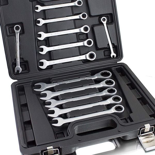 Zestaw kluczy płasko - oczkowych 12 elementów zdjęcie 2