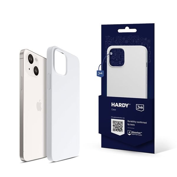 apple iphone 14 plus - 3mk hardy silicone magcase white zdjęcie 1