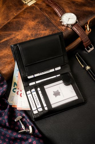 duży portfel męski ze skóry ekologicznej - 4u cavaldi na Arena.pl