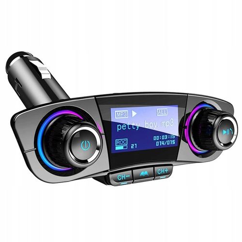 TRANSMITER FM BLUETOOTH 5.0 SD ŁADOWARKA USB LCD na Arena.pl