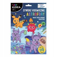 KIDEA KREATYWNY ZESTAW NAKLEJKI STWÓRZ KOSMICZNE ASTROFORY KOSMICZNE ISTOTY