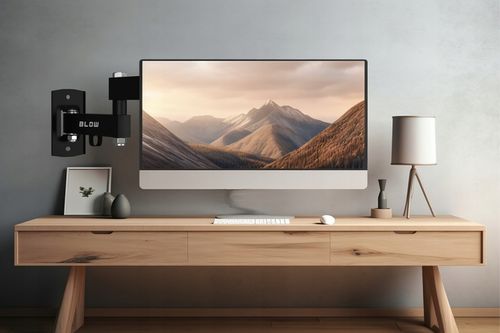 MOCNY UCHWYT ŚCIENNY OBROTOWY WIESZAK DO TV MONITORA 10-32" CALE VESA na Arena.pl