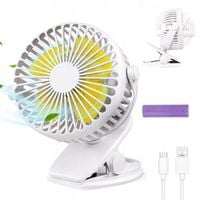 Wentylator biurkowy wiatrak bezprzewodowy stojący Wentylator z klipsem