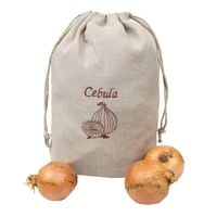 Worek na Cebulę Lniany 26x36 cm - Ekologiczny Worek na Warzywa 100% Len