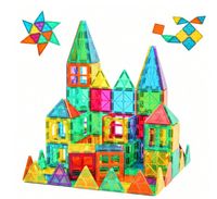 Klocki Magnetyczne 3D Magnetic Tiles Duży Zestaw 100 elementów