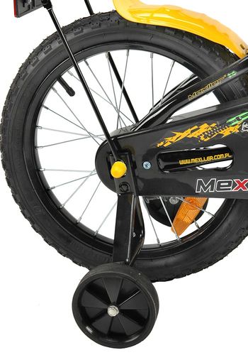 Rower 16 MEXLLER BMX żółt/czar. + koszyk na Arena.pl
