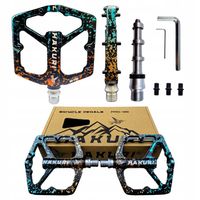 Pedały Platformowe Aluminiowe Rowerowe 16 Pinów oś + 3 łożyska LEKKIE MTB