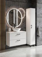 ZESTAW MEBLI ŁAZIENKOWYCH LUNA 80 + SŁUPEK (W2) + EB