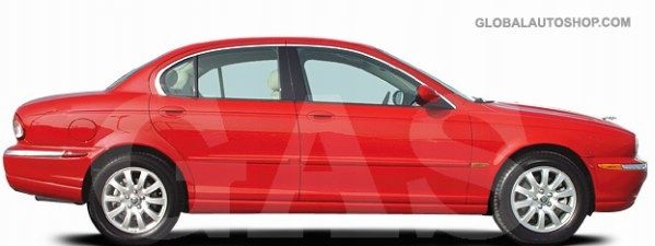 JAGUAR X-TYPE - Listwy CHROM na drzwi boczne dekoracyjne chromowane zdjęcie 2