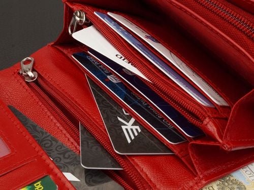 KOCHMANSKI portfel damski skórzany mały czerwony karty dokumenty pojemny na Arena.pl