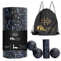 ZESTAW ROLLERÓW DO MASAŻU WAŁEK DUŻY MAŁY PIŁKA POJEDYNCZA DUOBALL EPP 4W1