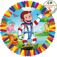 Opłatek na tort Ciekawski George