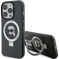 Etui Karl Lagerfeld do iPhone 15 Pro, Czarny, MagSafe