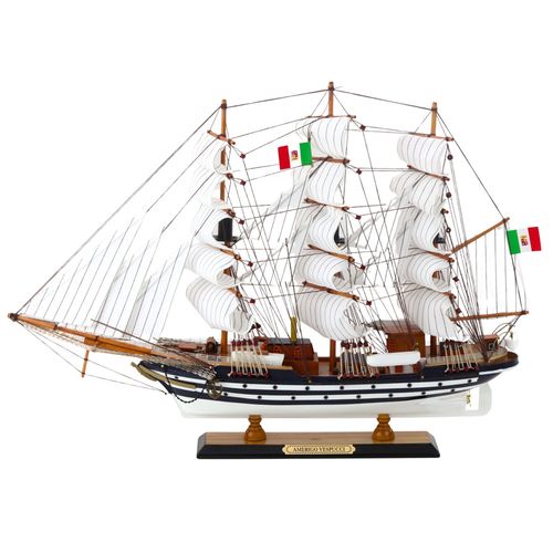 Model Kolekcjonerski Dekoracyjny Statek Żaglowiec Amerigo Vespucci 64x46cm na Arena.pl