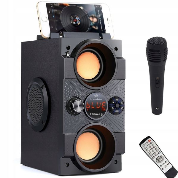 Głośnik Bluetooth Feegar Mikrofon Radio Usb Sd Aux zdjęcie 1