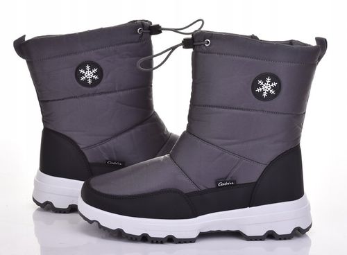 WYSOKIE ŚNIEGOWCE MĘSKIE KLASYCZNE OCIEPLANE BUTY ZIMOWE SOLIDNE na Arena.pl