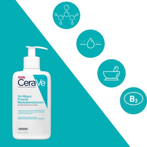 CeraVe Żel myjący przeciw niedoskonałościom 236ml na Arena.pl