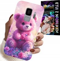 ETUI DO SAMSUNG GALAXY S9 - SŁODKI MIŚ NA RÓŻOWYM TLE, CASE + FOLIA