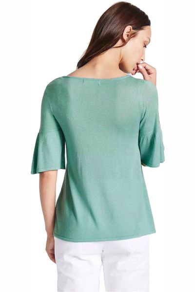 M&S Patynowa Bluzka Szydełkowy Dekolt - 34 / XS zdjęcie 3