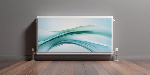 Osłona MAGNETYCZNA Kaloryfera Niebieska Fala Abstrakcja 80cm x 60cm na Arena.pl