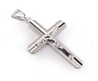 Srebrny krzyżyk krzyż diamentowany srebro 925 KD051