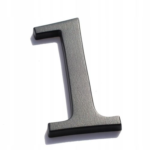 numer domu. numer na dom. cyfry na dom. tablica na dom. 3D premium grafit 1 na Arena.pl