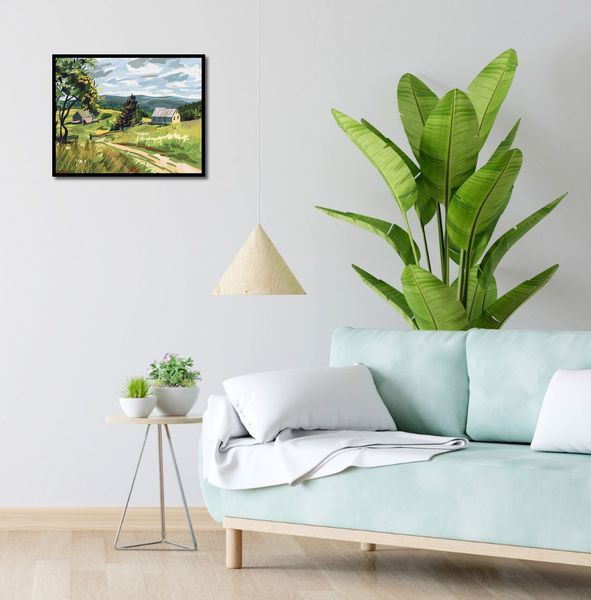 Plakat 50x40cm Bujna Wieś zdjęcie 4