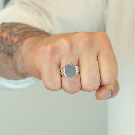 SREBRNY SYGNET Z ORNAMENTAMI PRÓBA SREBRA 925 GRAWER GRATIS na Arena.pl