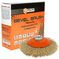 Szczotka tarczowa druciana do szlifierek kątowych 115mm drut falisty M14