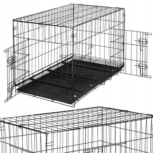 KLATKA KOJEC DLA PSA PSÓW KOTA MOCNY WYBIEG METALOWA DUŻA 100x70x60cm na Arena.pl