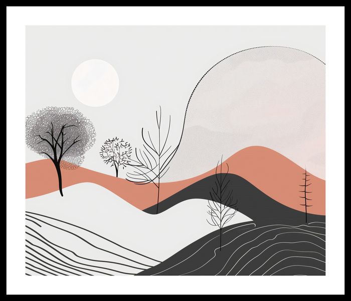 Plakat 60x50cm Półcień Widoku zdjęcie 3