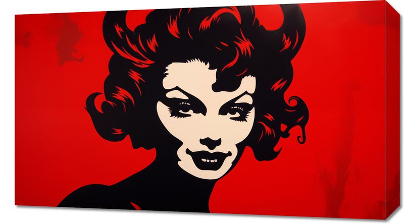 Obraz 70x40cm Czerwona Diablica zdjęcie 1