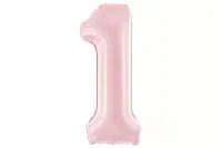 Balon Foliowy HappyParty 86 cm Jasnoróżowy - Idealny na pierwsze urodziny