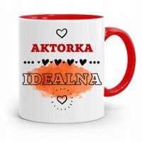 Dla Aktora Aktorki Kubek Czerwony Prezent Urodziny Z Nadrukiem Ze Zdjęciem