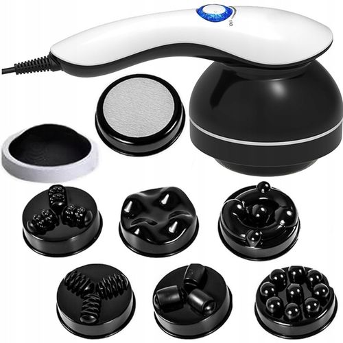 MASAŻER DO CIAŁA WYSZCZUPLAJĄCY ANTYCELLULITOWY PODGRZEWANY 8x KOŃCÓWEK 9w1 na Arena.pl