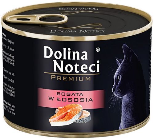 Dolina Noteci Premium Kot Bogata W Łososia Puszka 185G na Arena.pl