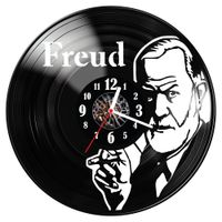 Zegar ścienny z płyty winylowej  Sigmund Freud 1124.14