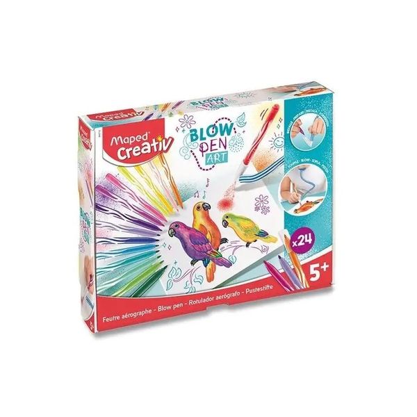 Maped Creativ flamastry dmuchane 24 kolory Blowpen Art zestaw kreatywny zdjęcie 3