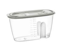 Pojemnik dozownik do żywności art. sypkie MOLLY 1000 ml 1,0 l szary jasny