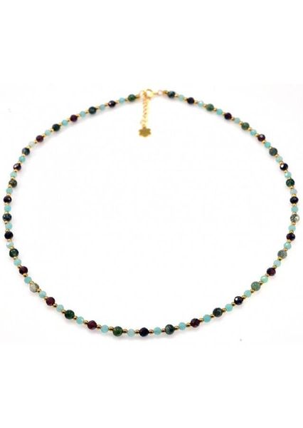 Naszyjnik Agat Granat 925 zdjęcie 1