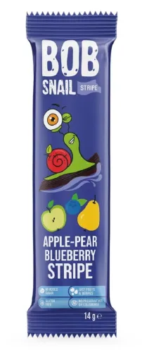 Przekąska Jabłko-Gruszka-Borówka BEZ CUKRU 14g - BOB Snail na Arena.pl