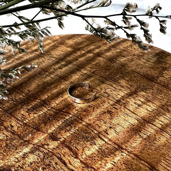 Srebrna ręcznie wykonana nausznica Wrap 2 mm zdjęcie 5