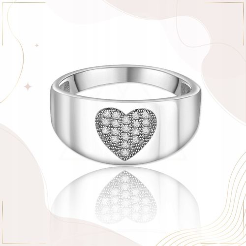 SREBRNY pierścionek OBRĄCZKA SREBRO 925 z CYRKONIAMI wyjątkowy PREZENT na Arena.pl