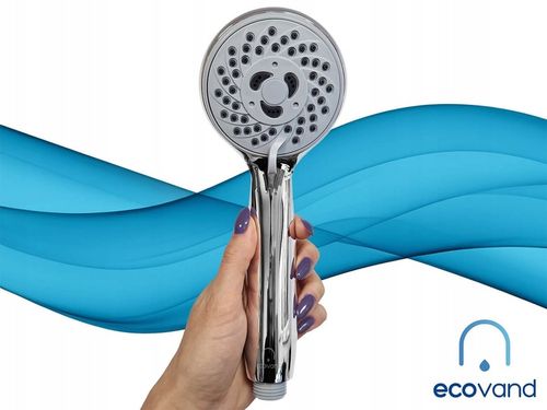 SŁUCHAWKA PRYSZNICOWA funkcja stop ECOVAND AQS OSZCZĘDNA -62% WODY 6 L/MIN na Arena.pl