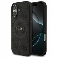 Etui GUESS 4G Ring Classic Logo MagSafe do iPhone 17 Czarny