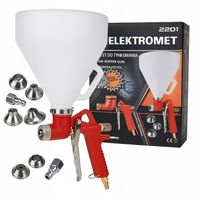 PISTOLET 6L DO TYNKOWANIA TYNKÓW MALOWANIA ŚCIAN NATRYSKOWY RÓŻNE DYSZE